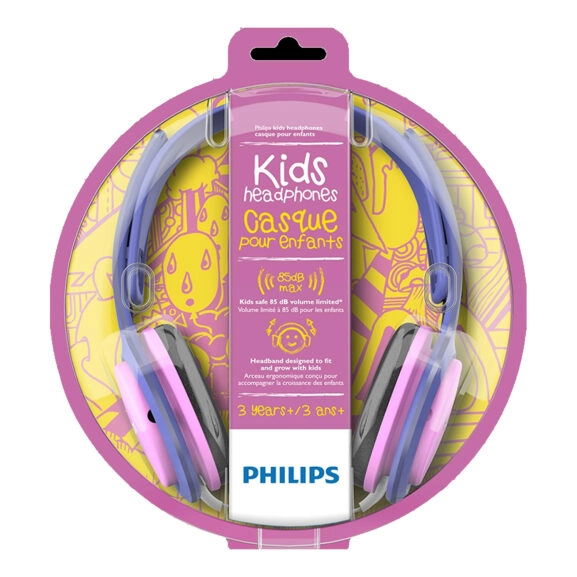 AURICULAR PARA NIÑOS PHILIPS MORADO/ROSA - Image 6