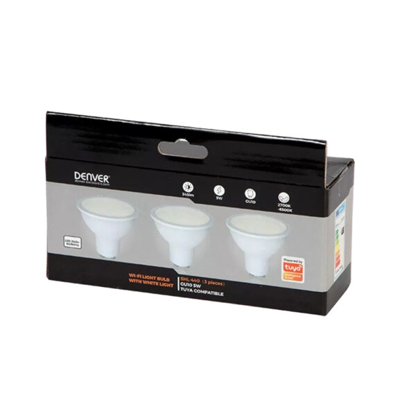 LÁMPARA LED 3X COMP. TUYA GU10 5W DENVER - Image 4