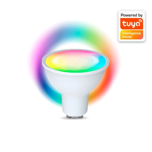LÁMPARA RGB COMP. TUYA GU10 5W DENVER