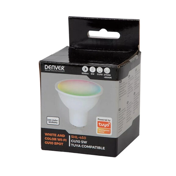 LÁMPARA RGB COMP. TUYA GU10 5W DENVER - Image 5