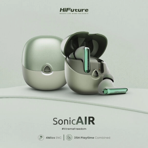 TWS EARBUDS ENC SONIC AIR VERDE HIFUTURE - Image 4