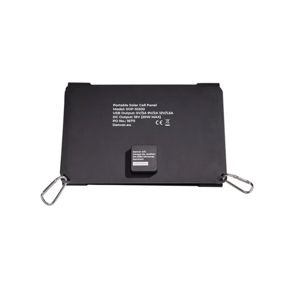 PANEL SOLAR PLEGABLE 20W USB-A DENVER - Image 3