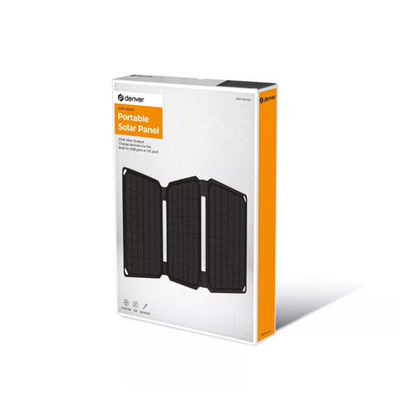 PANEL SOLAR PLEGABLE 20W USB-A DENVER - Image 6