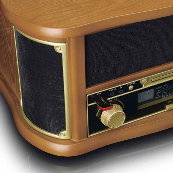 TOCADISCOS RETRO MADERA BT ALTAVOCES - Imagen 7