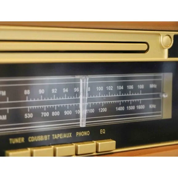 TOCADISCOS RETRO MADERA BT ALTAVOCES - Imagen 8