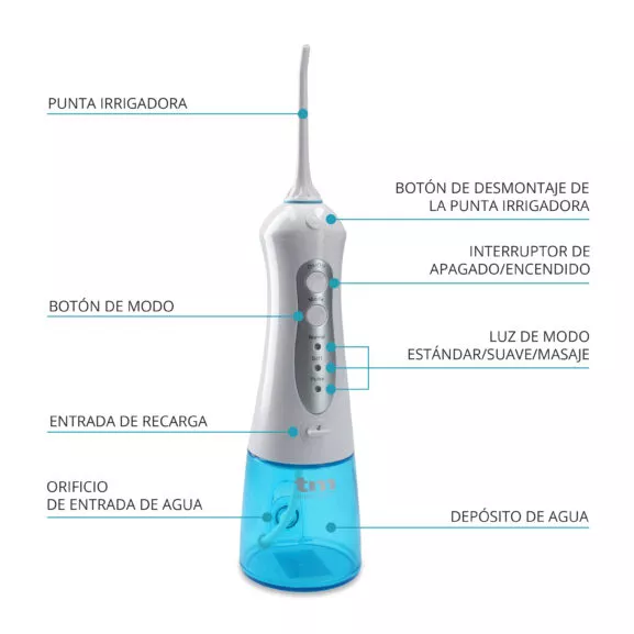 IRRIGADOR BUCAL RECARGABLE 200ML TME - Image 4