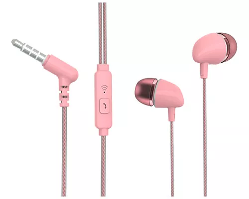 AURICULAR ESTÉREO MANOS LIBRES ROSA TME