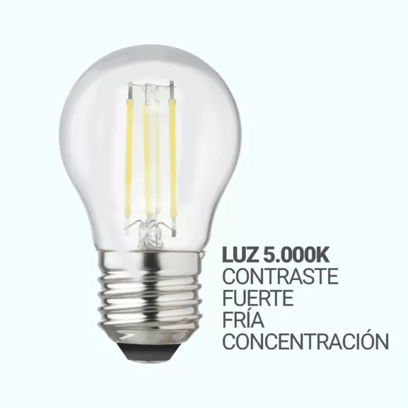 BOMBILLA LED FILAMENTO G45 E27 6W 5.000K - Image 4