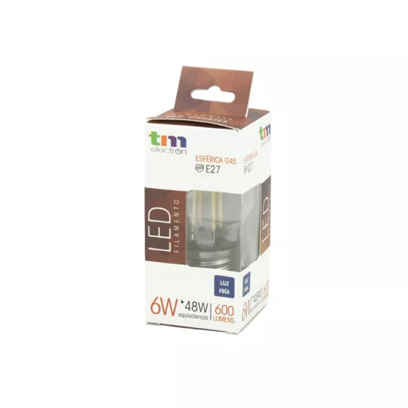BOMBILLA LED FILAMENTO G45 E27 6W 5.000K - Image 6