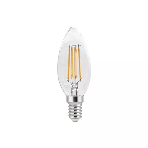 BOMBILLA LED FILAMENTO C37 E14 4W 2.700K