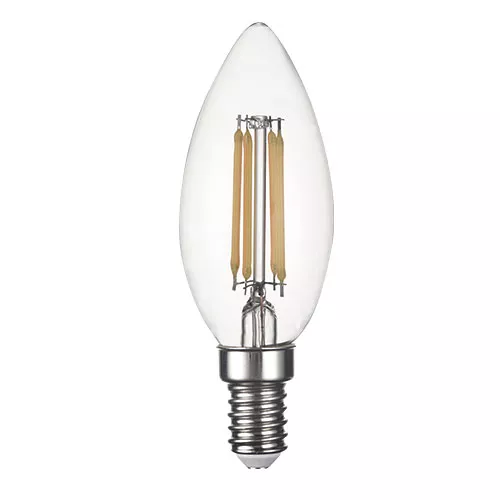 BOMBILLA LED FILAMENTO C35 E14 6W 3.000K