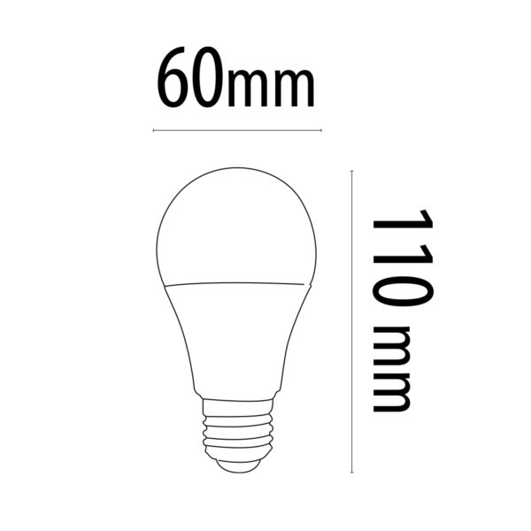 BOMBILLA LED PA ALUM. A60 E27 10W 3.000K - Image 3