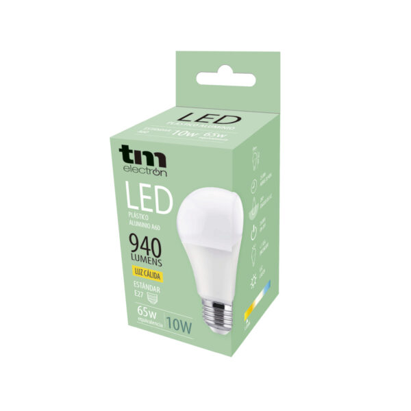 BOMBILLA LED PA ALUM. A60 E27 10W 3.000K - Image 5