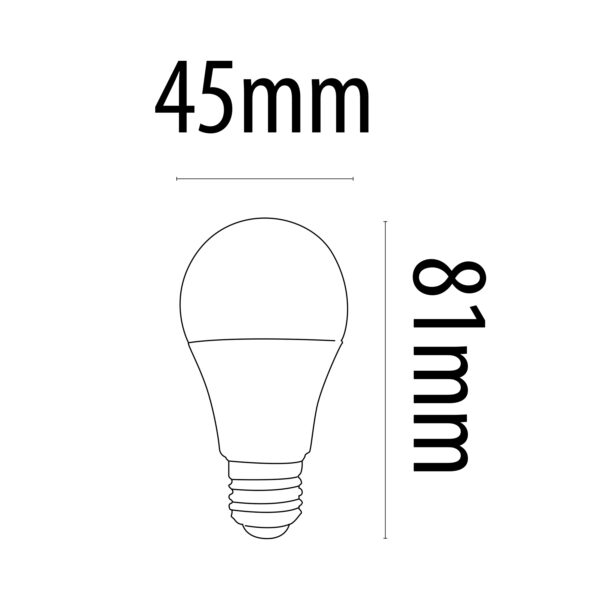 BOMBILLA LED PA ALUM. P45 E14 6W 3.000K - Image 3