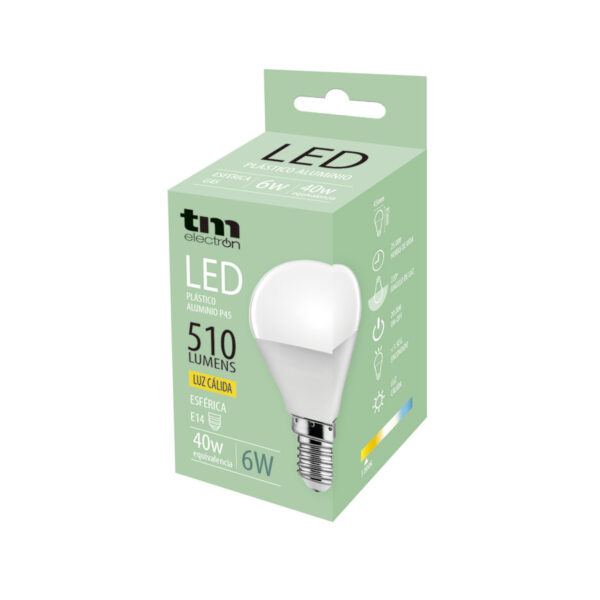 BOMBILLA LED PA ALUM. P45 E14 6W 3.000K - Image 5