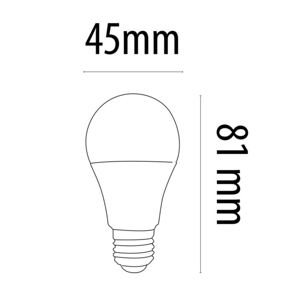 BOMBILLA LED PA ALUM. G45 E27 6W 3.000K - Image 3
