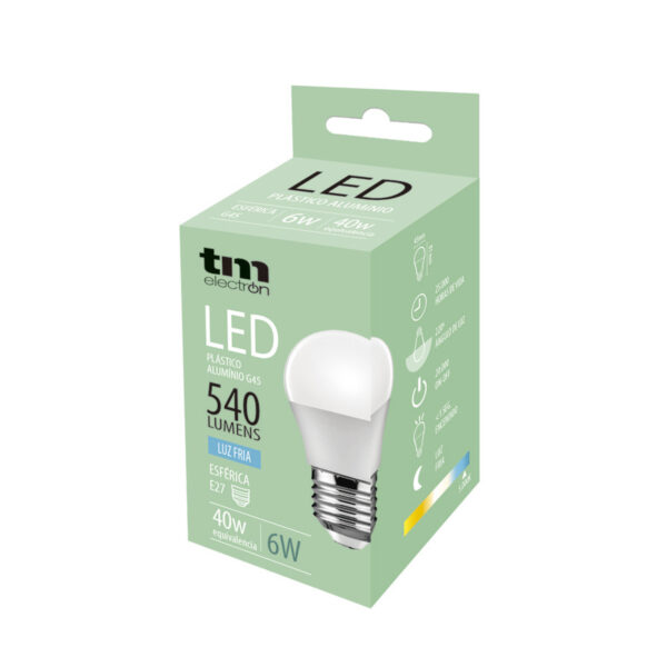 BOMBILLA LED PA ALUM. G45 E27 6W 5.000K - Image 5