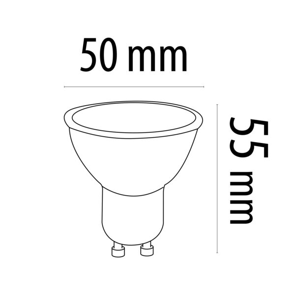 BOMBILLA LED DICROICA GU10 7W 5.000K PLA - Image 3