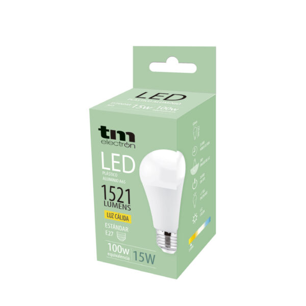 BOMBILLA LED PA ALUM. A65 E27 15W 3.000K - Image 5