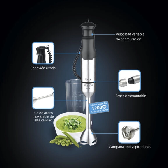 BATIDORA DE MANO 1200W CON ACC. TME - Image 2