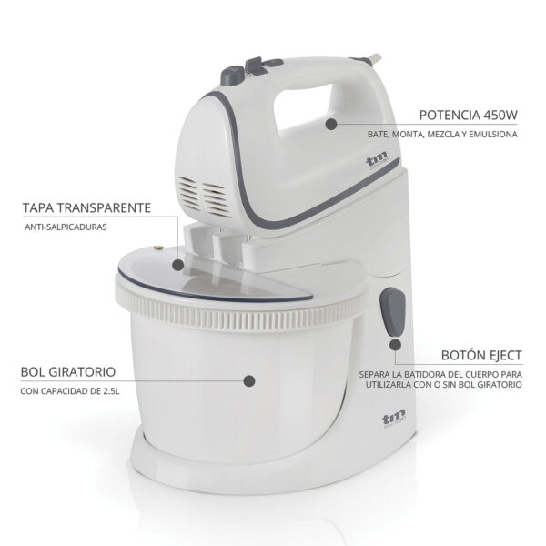 AMASADORA CON BOL 400W TM ELECTRON - Image 4