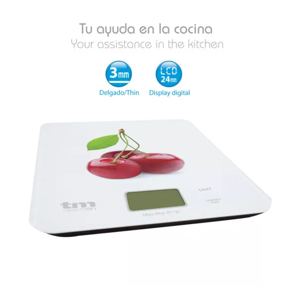 BASCULA DE COCINA MOTIVO CEREZAS TM - Image 3