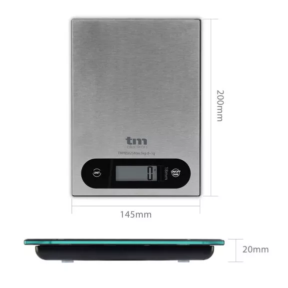 BASCULA DE COCINA 5KG ACERO INOX. TME - Image 4