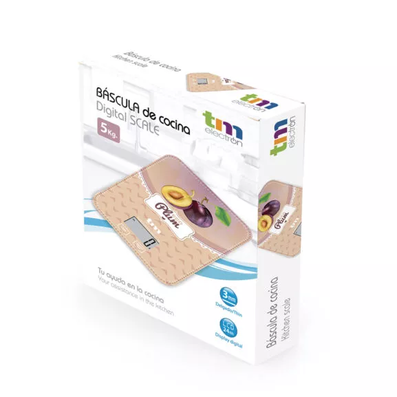 BÁSCULA DE COCINA 5KG MOTIVO CIRUELA TME - Image 7