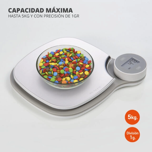 BÁSCULA DE COCINA SIN PILAS 5KG TME - Image 4