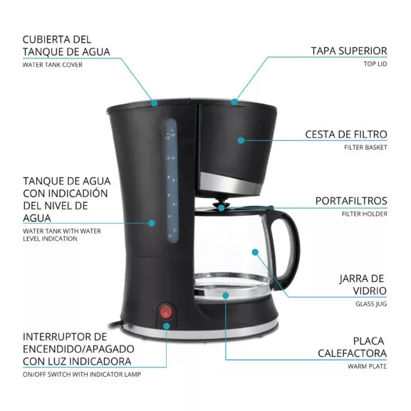 CAFETERA ELÉCTRICA 10 TAZAS TM ELECTRON - Image 3