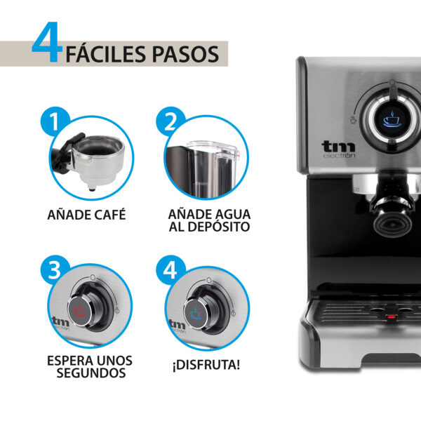CAFETERA ESPRESSO MANUAL 15 BAR TME - Image 4