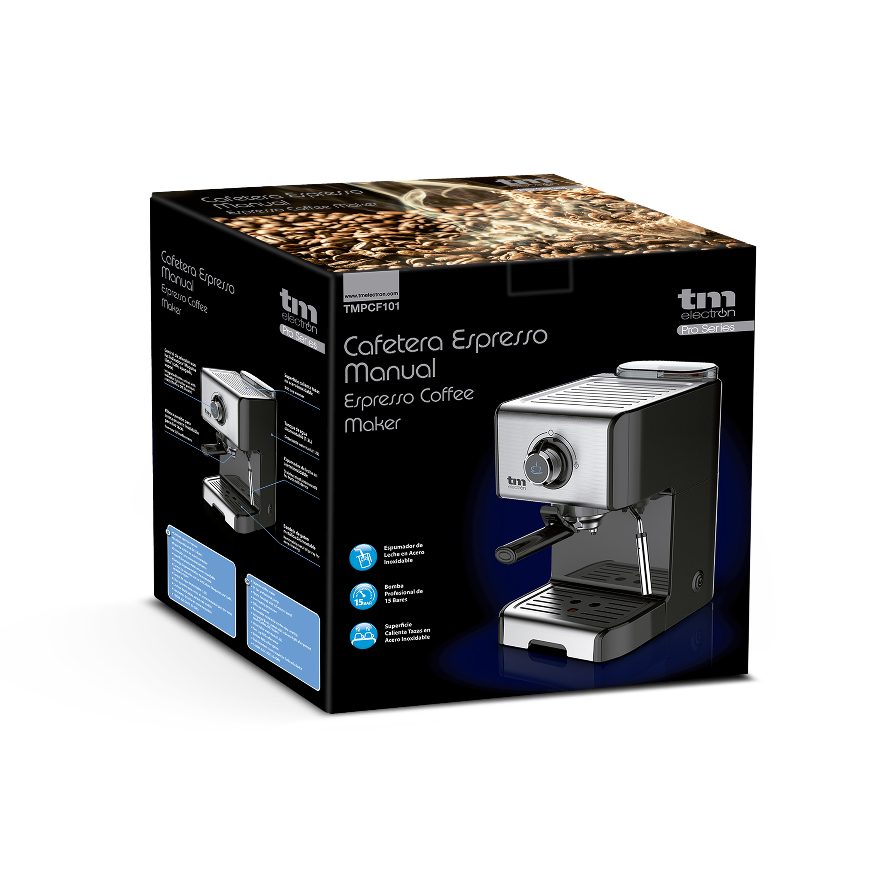 CAFETERA ESPRESSO MANUAL 15 BAR TME - DS ComponentesDS Componentes