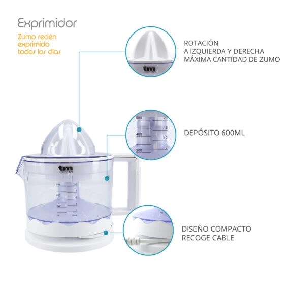 EXPRIMIDOR 600ML 30W TM ELECTRON - Image 2