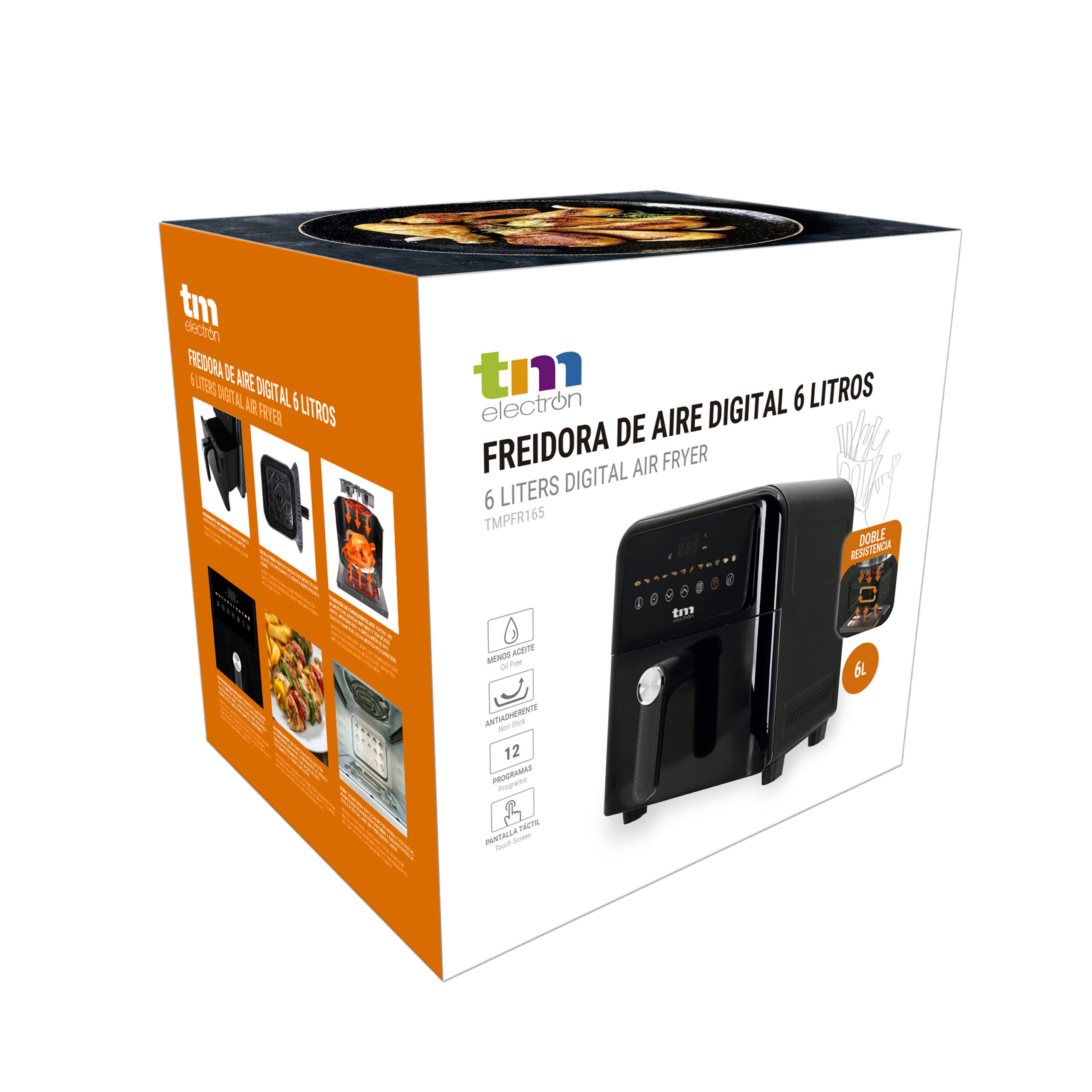 FREIDORA DE AIRE 360º 6L DOBLE RESISTENC - Image 8