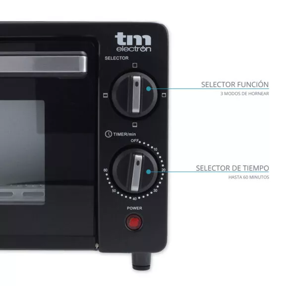 MINI HORNO TOSTADOR 10L 800W NEGRO TME - Image 2