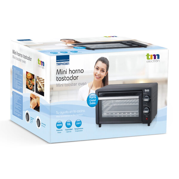 MINI HORNO TOSTADOR 10L 800W NEGRO TME - Image 5