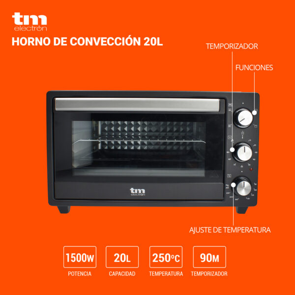 HORNO CONVECCIÓN SOBREMESA 20 LITROS TME - Image 2