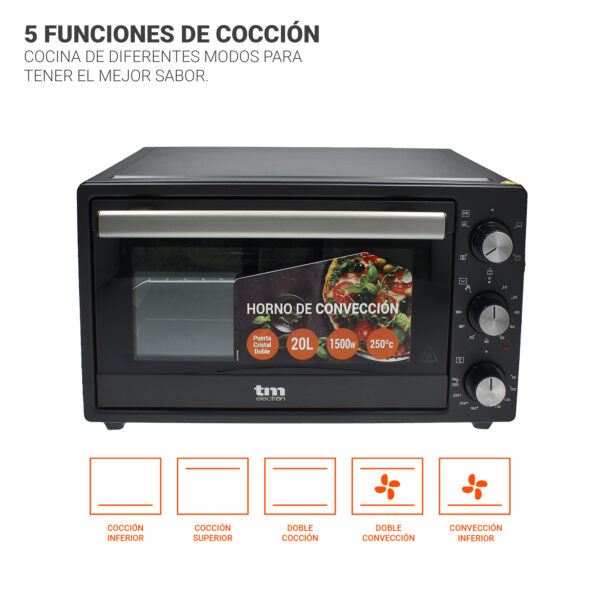 HORNO CONVECCIÓN SOBREMESA 20 LITROS TME - Image 4