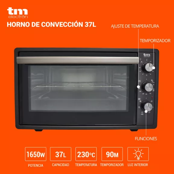 HORNO CONVECCIÓN CON GRILL 37 LITROS TME - Image 2
