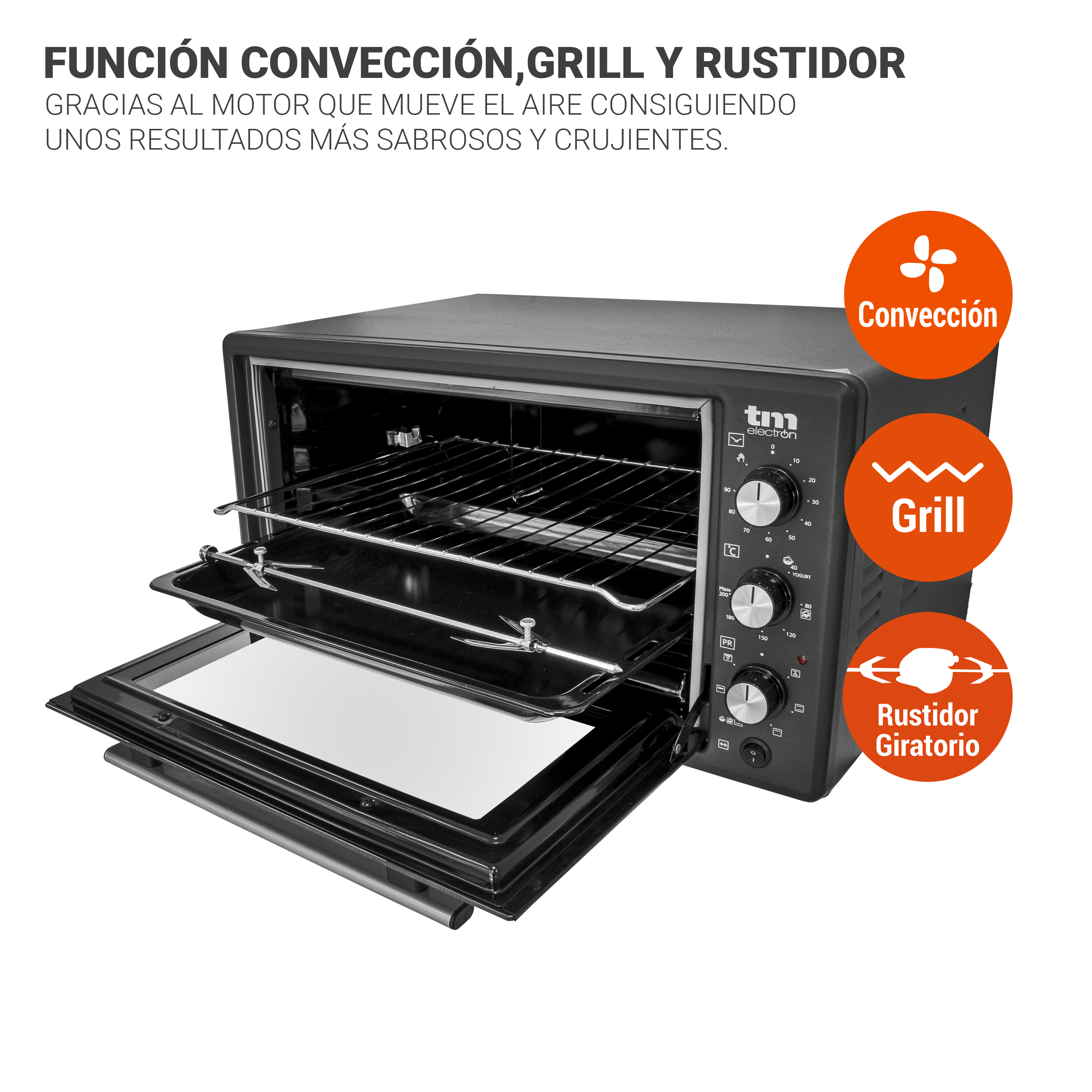 HORNO CONVECCIÓN RUSTIDOR 45 LITROS TME - DS ComponentesDS Componentes