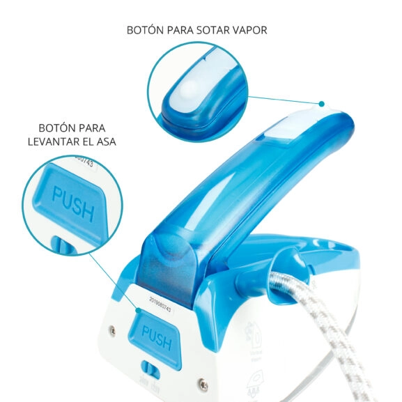 PLANCHA VAPOR VIAJE 1085W TM ELECTRON - Image 5