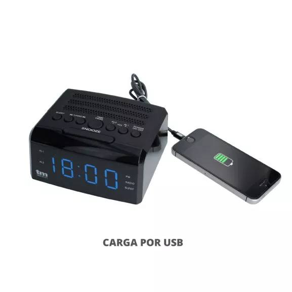 RADIO RELOJ DESP. CON USB Y AUR. IN TME - Image 2