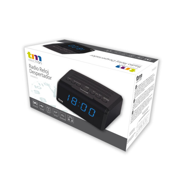 RADIO RELOJ DESP. CON USB Y AUR. IN TME - Image 3