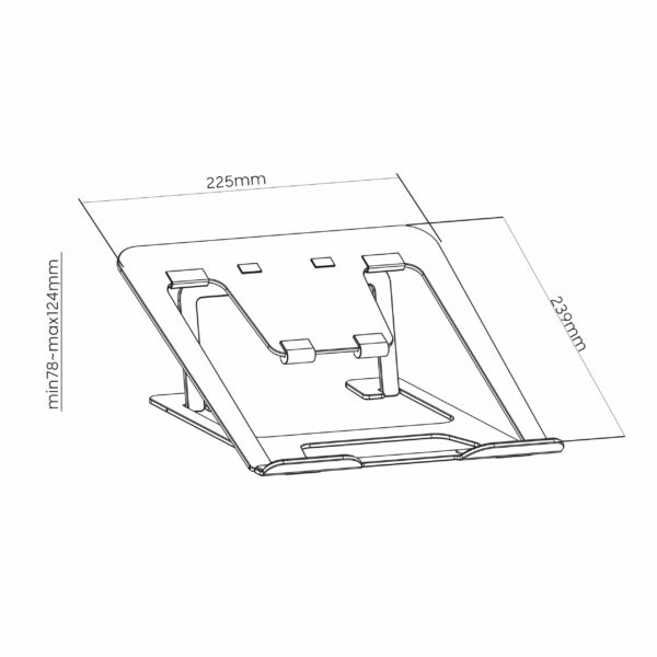 SOPORTE PLEGABLE DE ALUMINIO PORTÁTIL - Image 2