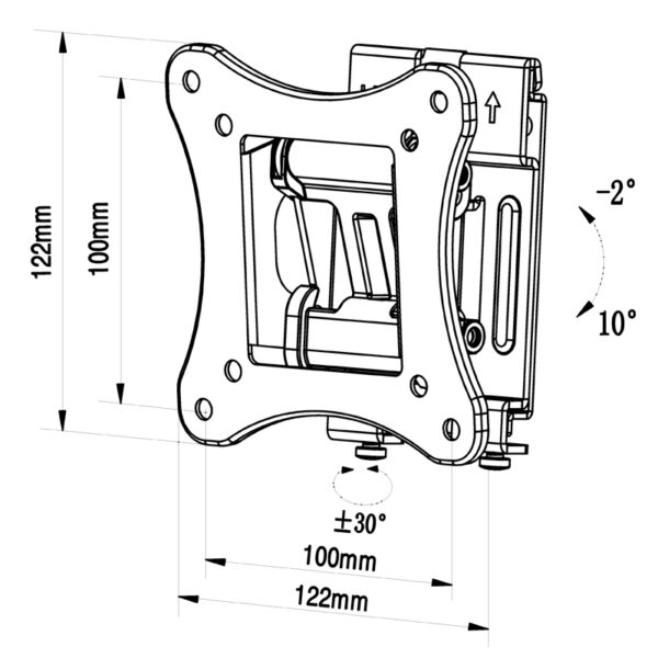 SOPORTE PARED UNIVERSAL 10" A 32" TM - Image 2
