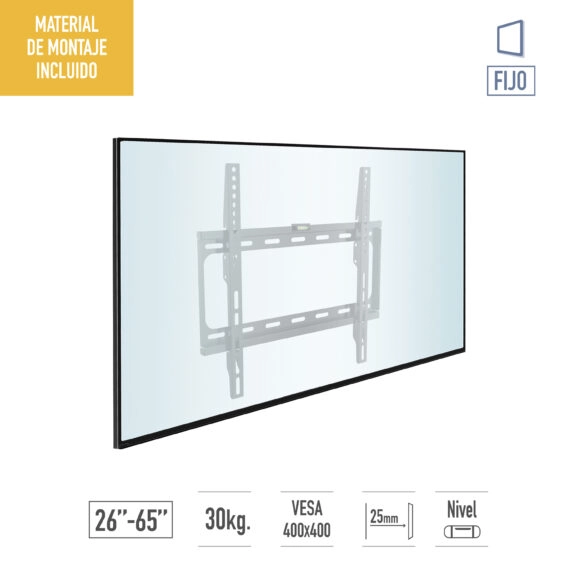 SOPORTE PARED TV 26'' A 65'' FIJO TM - Image 2
