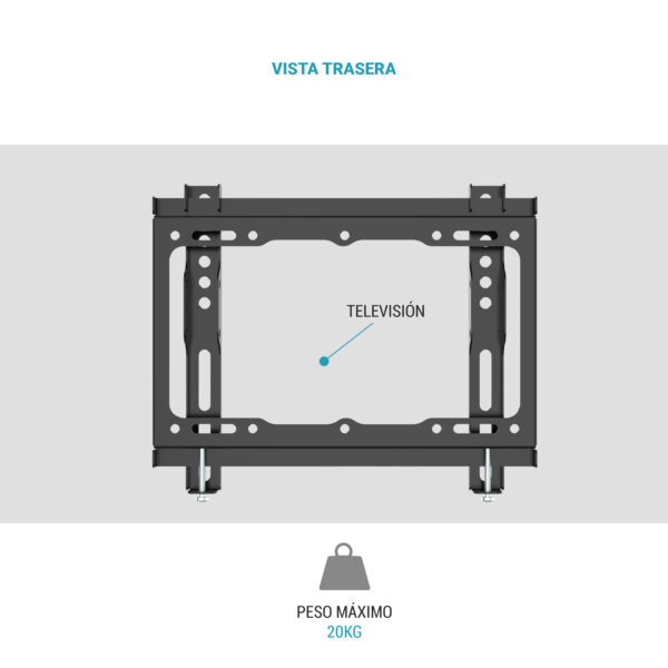 SOPORTE PARED TV 17'' A 45'' FIJO TM - Image 4