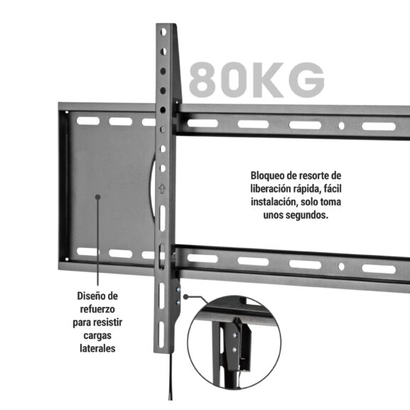 SOPORTE PARED TV 43'' A 90'' FIJO TME - Image 5