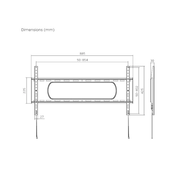 SOPORTE PARED TV 43'' A 90'' FIJO TME - Image 6
