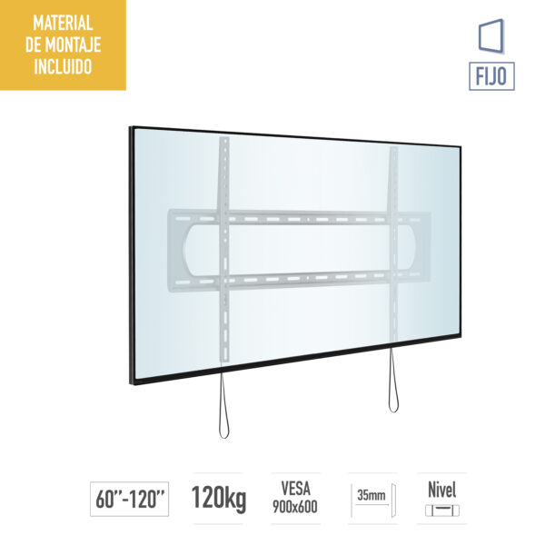 SOPORTE PARED TV 60'' A 120'' FIJO TME - Image 3
